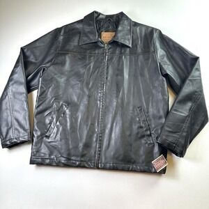 Vintage  Arizona Brown Bomber Leather Jacket Men's Size MediumNew, Retro Quilted